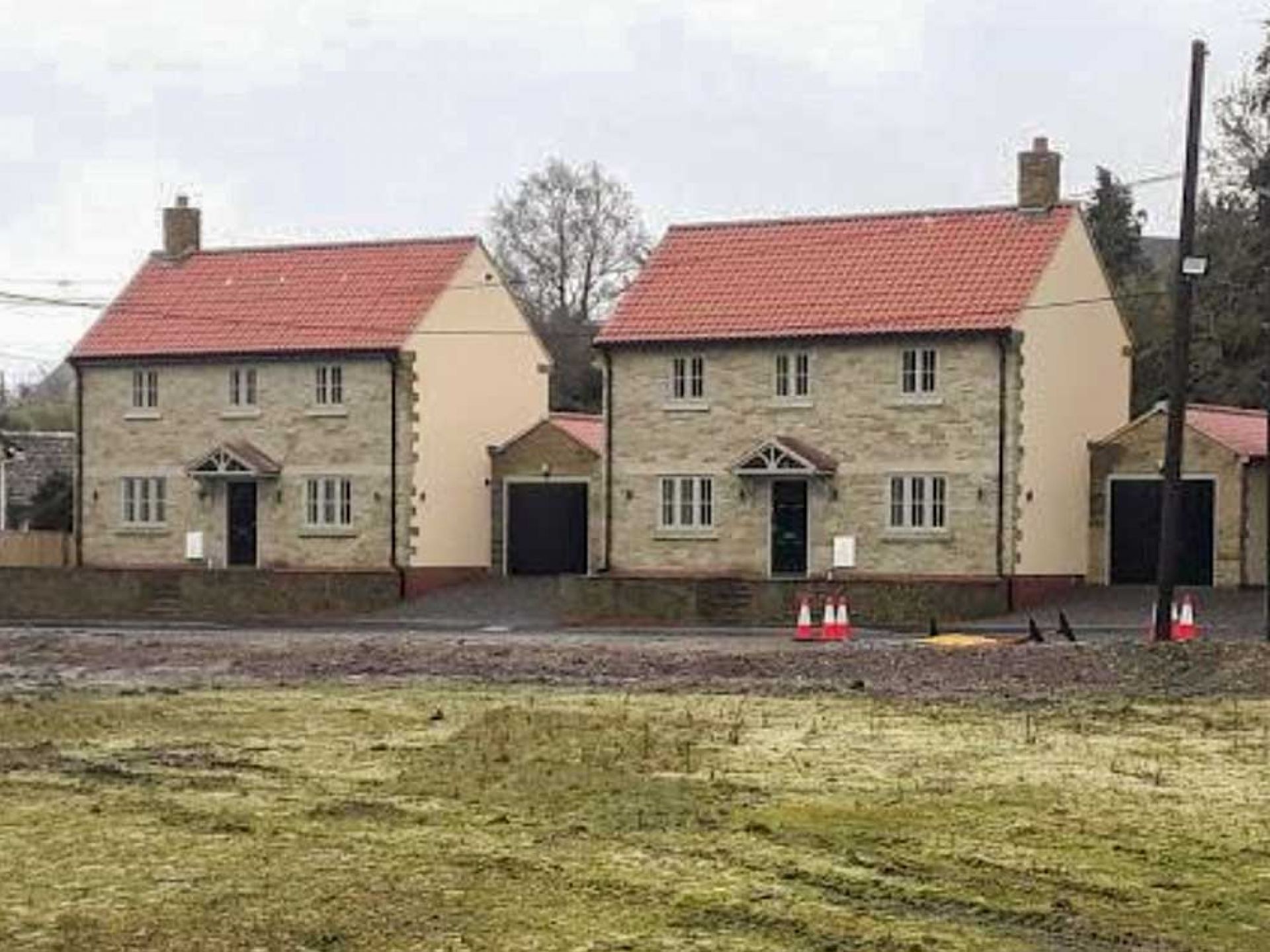 Two new detached houses.