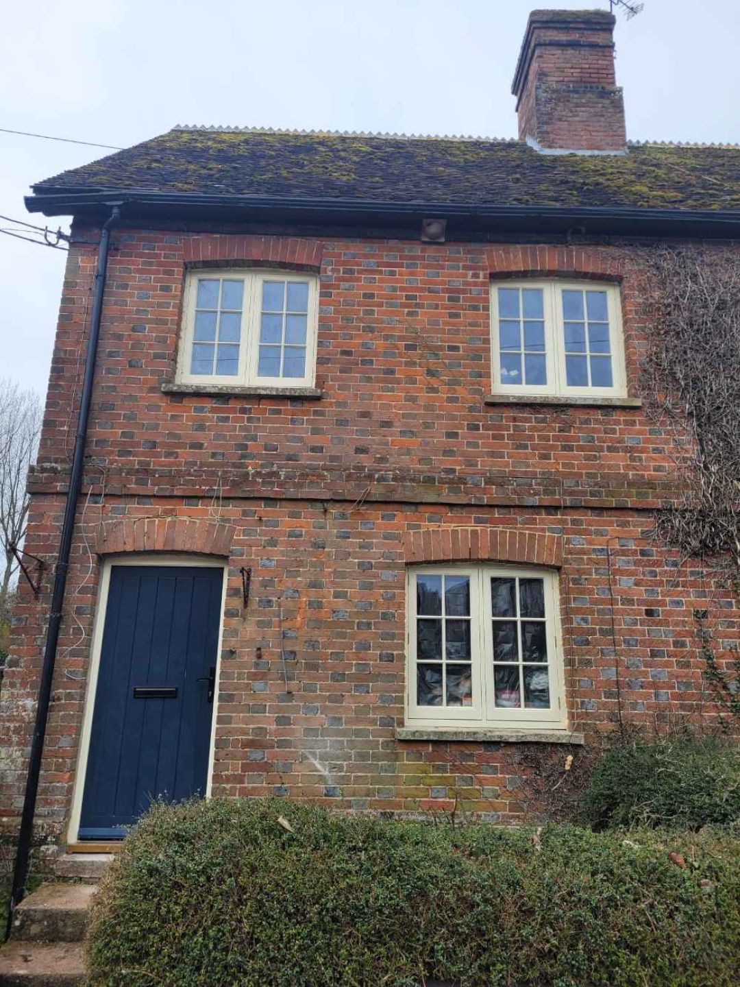 Exterior of the cranborne house refurbishment before work is carried out.